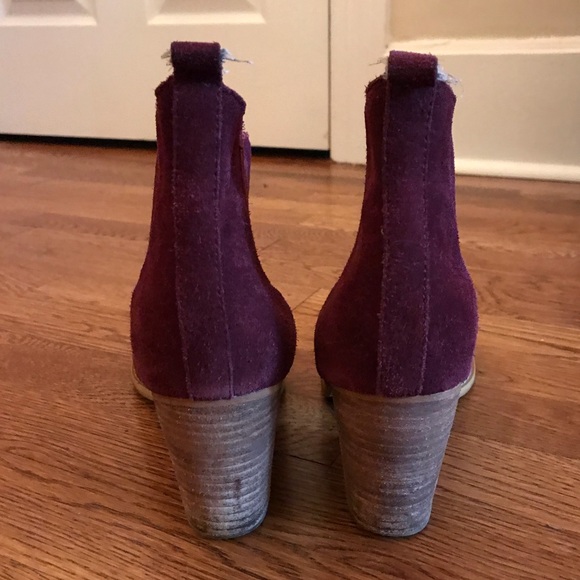 Crown Vintage Purple Velvet Leather Boot - Picture 6 of 6